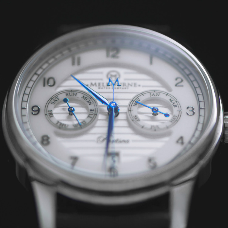 Melbourne Watch Co Seaport Watch Dial Closeup