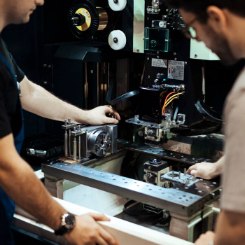 Nicholas Hacko Watchmaker Machinery In workshop