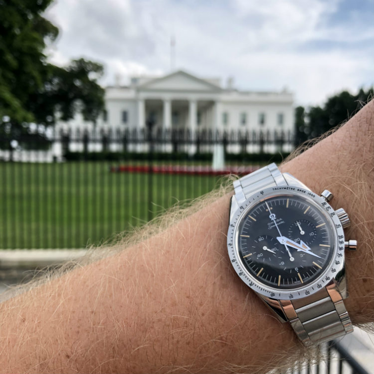 Omega Speedmaster Wrist Shot White House