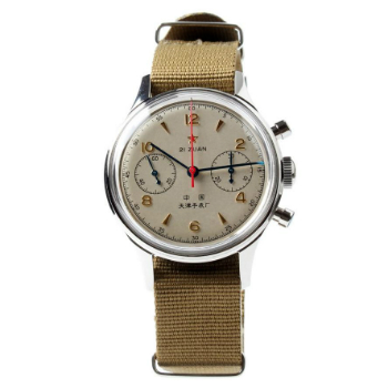 Seagull Watches 1963 Reissue Pilot Chronograph Watch
