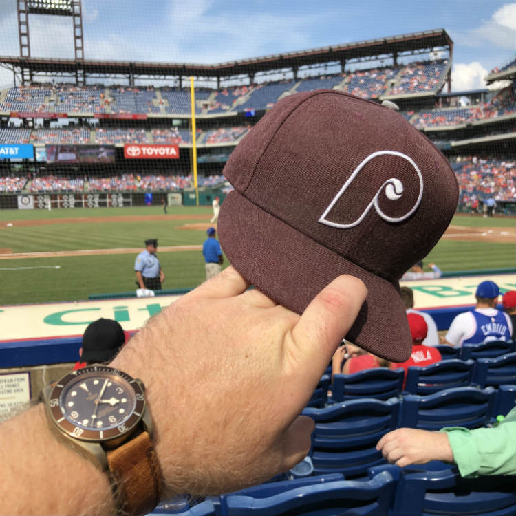 Tudor Black Bay Bronze with Phillies Cap