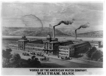 Waltham Watch Company Massachusetts Factory Print