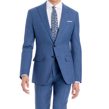 Black Lapel Monterey Glen Plaid Suit