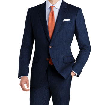 Black Lapel Rivington Dusk Blue Custom Suit