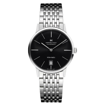 Hamilton Intra-Matic Auto Black Dial Bracelet H38455131