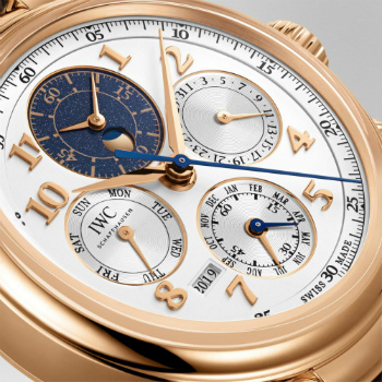 IWC Da Vinci Perpetual Calendar Chrono Watch Rose Gold