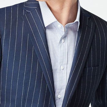 Indochino Cardiff Chalk Stripe Suit