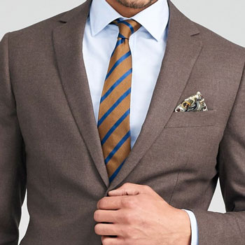 Indochino Hayward Brown Flannel Suit