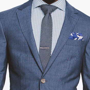Indochino Indigo Tonal Pinstripe Suit