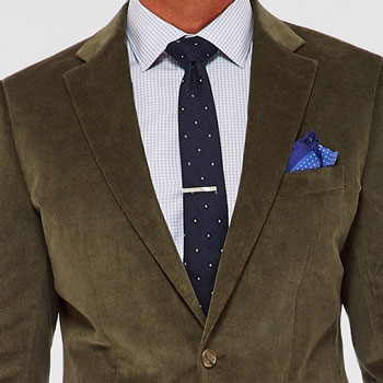 Indochino Olive Corduroy Suit