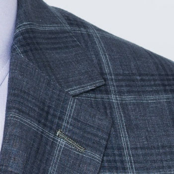 Indochino Plaid Linen Fabric