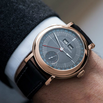 Laurent Ferrier Galet Annual Calendar Montre Ecole On Wrist