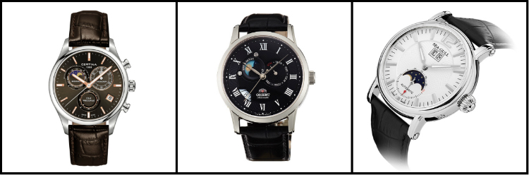 Moonphase Watches Under $1000 Collage