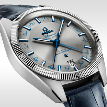 Omega Globemaster Annual Calendar Watch Dial Closeup