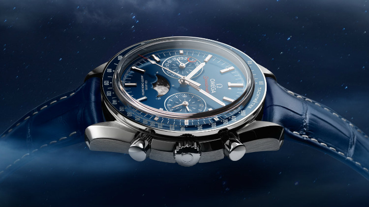 Omega Speedmaster Moonwatch Chronograph Blue