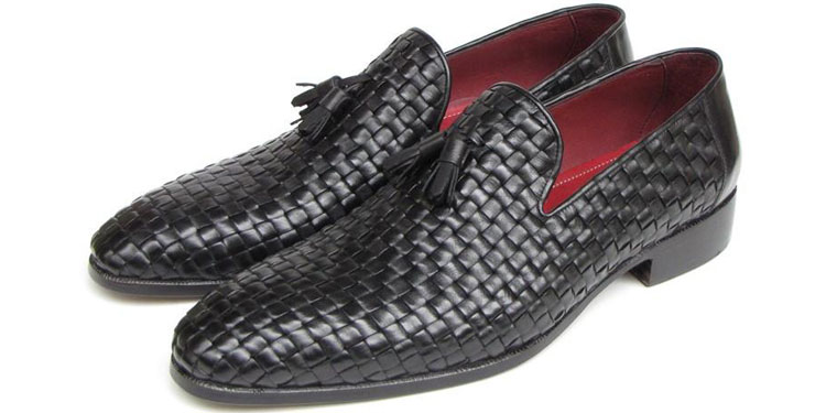 Paul Parkman Woven Leather Loafer