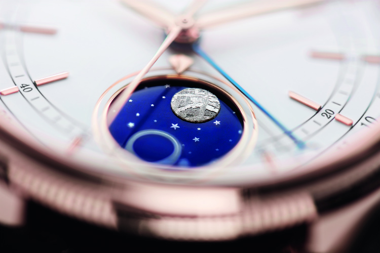 Rolex Cellini Moonphase Dial Closeup