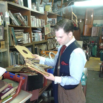 Thrifting In London Record Shop