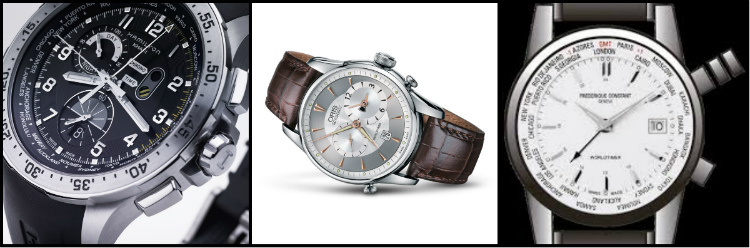 World Time Watches Under $1,000 Collage
