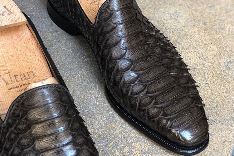 Altan Bottier Python Wholecut Loafers