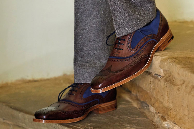 Barker McClean Calfskin & Suede Shoe