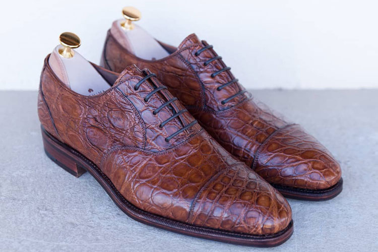 Carmina Alligator Oxford Shoes