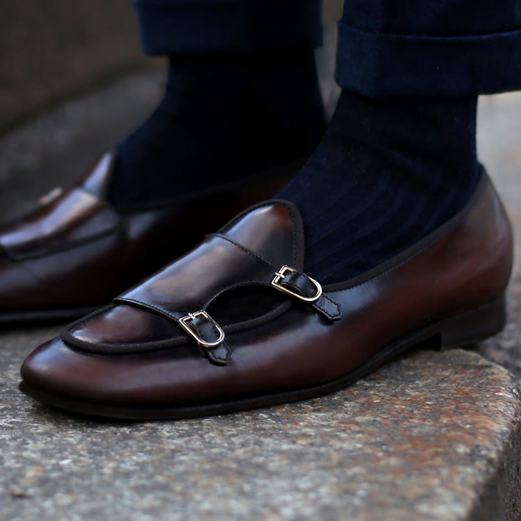 Edhèn Milano Double Monk Shoes