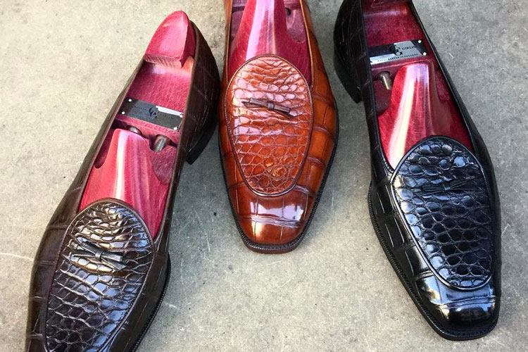 Gaziano Girling Alligator Loafers