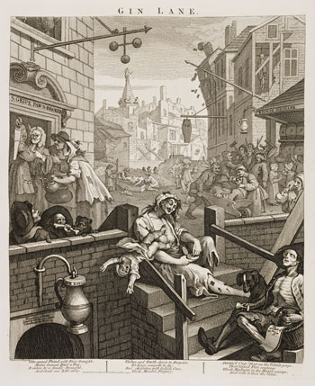 Gin Lane by William Hogarth