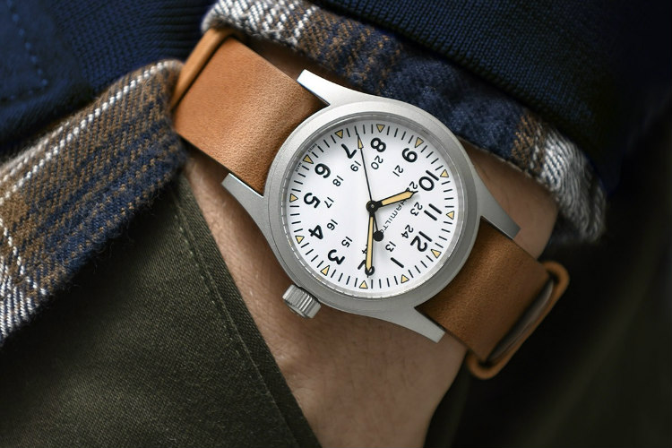 Hamilton Khaki Field Watch On Wrist