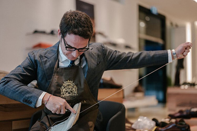 Paolo Scafora Stitching Bespoke Shoes