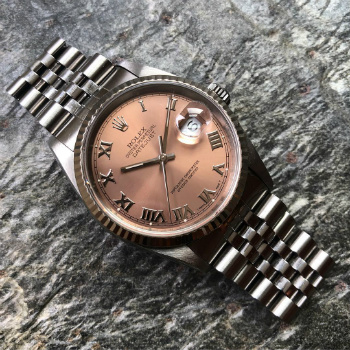 Pink Dial Datejust On Jubilee