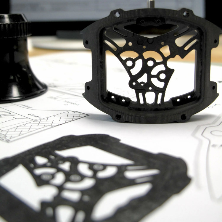 Richard Mille Carbon Movement Components