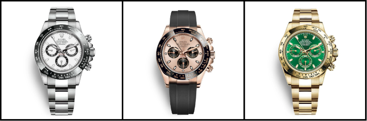 Rolex Cosmograph Daytona Models 2019 Collage