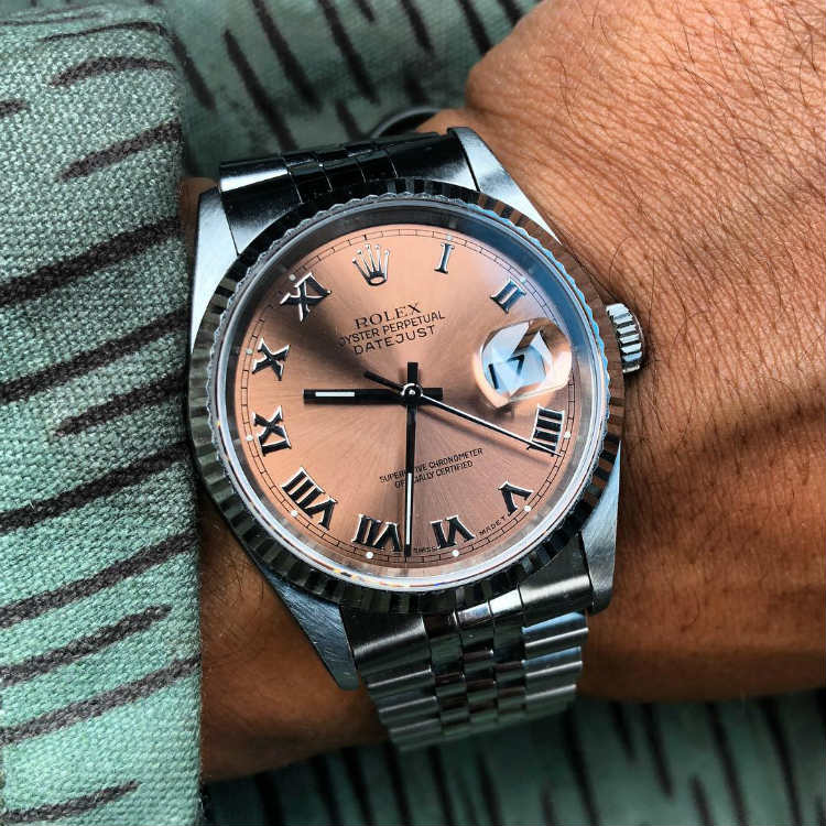 Rolex Datejust 15234 Steel Salmon Dial
