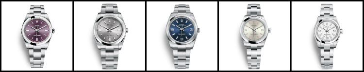 Rolex Oyster Perpetual All Case Sizes Collage