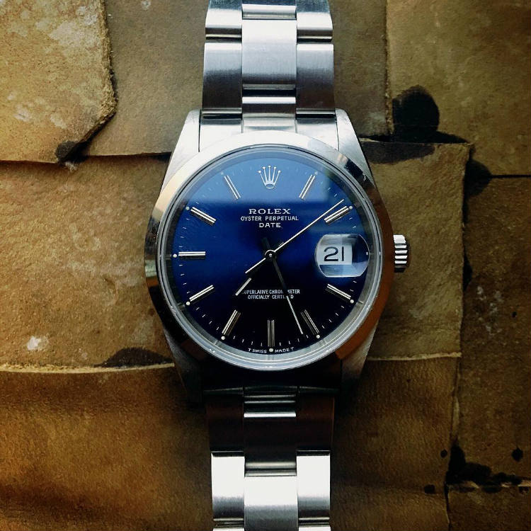 Rolex Oyster Perpetual Date 15200 Blue Dial