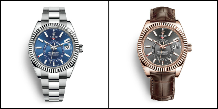 Rolex Sky-Dweller In Steel & Rose Gold Strap