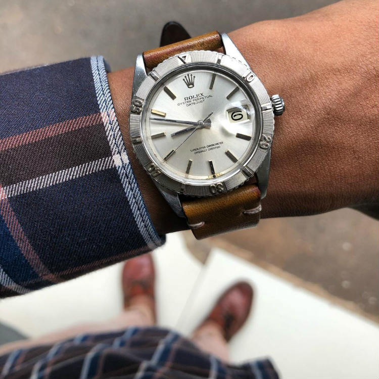 Rolex Vintage Datejust Turn-o-graph On Wrist