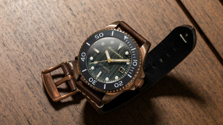 Spinnaker Tesei Bronze Watch Leather Strap