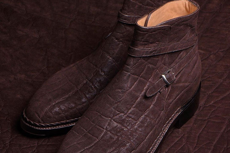 Stefano Bemer Elephant Leather Boots