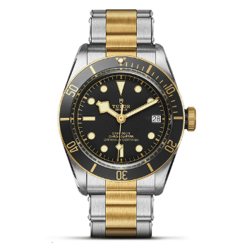 Tudor Black Bay Steel and Gold Two tone Watch 79733N
