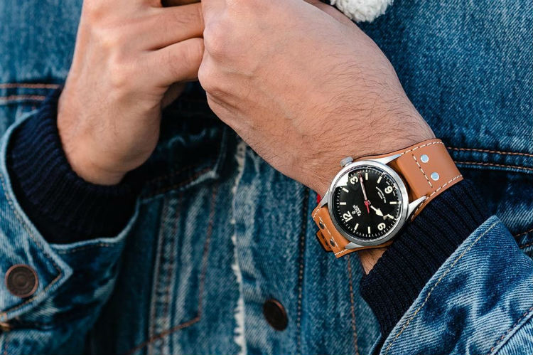 Tudor Ranger On Bundt Leather Strap