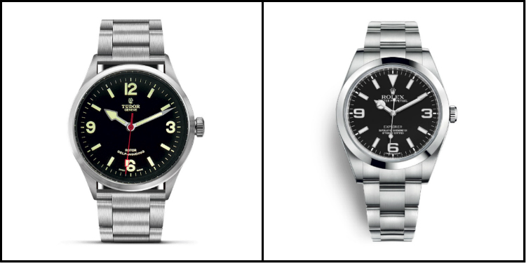 Tudor Ranger vs Rolex Explorer Collage