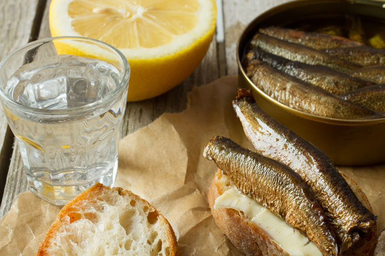 Vodka With Sprats