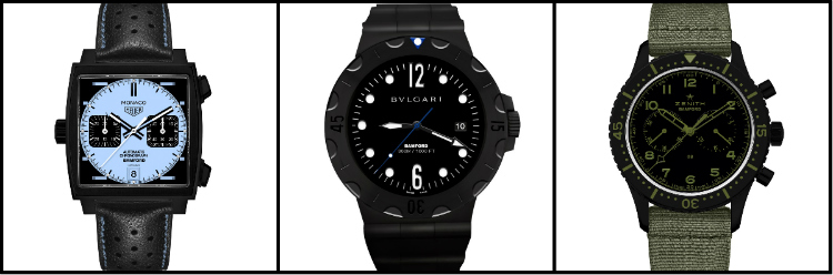 Bamford TAG, Bvlgari, and Zenith Custom Watches