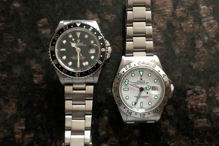 Counterfeit Rolex GMT-Master Lume vs Explorer II