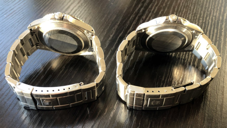 GMT & Explorer Caseback & Bracelet Comparison