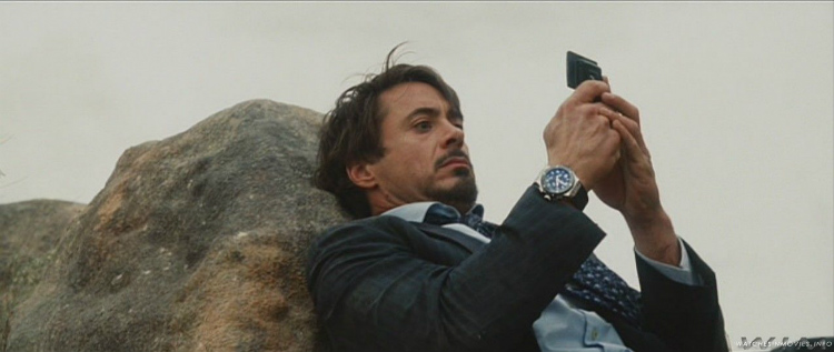 Tony Stark Wearing Bvlgari Diagono Chrono