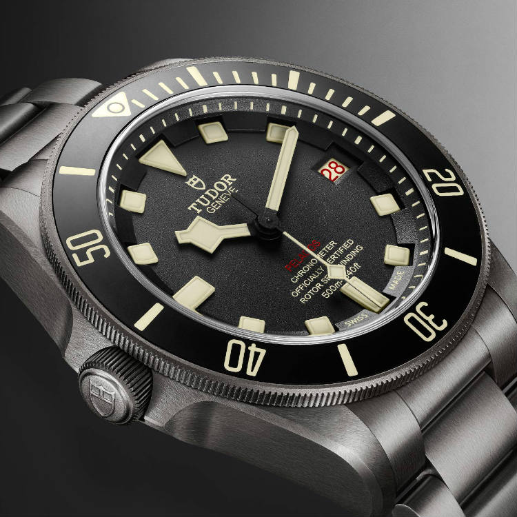 Tudor Left-Handed Titanium Watch